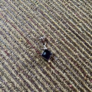 Sterling silver amethyst pendant.